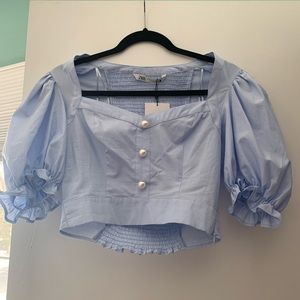 Zara puff sleeve top